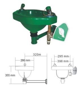 Supplier of Nautilus ABS Plastic Wall Mounted Eyewash NTLS 210 in UAE